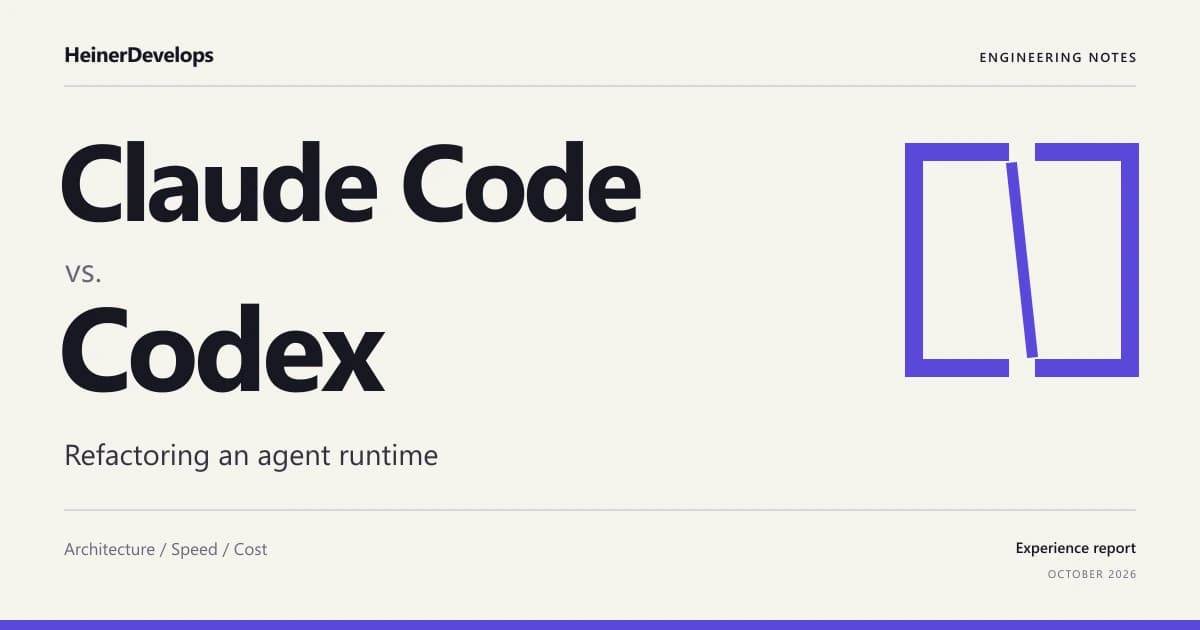Claude Code vs. Codex: What Changed in My Agent Runtime cover image